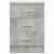 Noptiere, 2 buc., gri beton, 38x35x56 cm, lemn prelucrat GartenMobel Dekor
