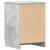 Noptiere, 2 buc., gri beton, 38x35x56 cm, lemn prelucrat GartenMobel Dekor