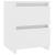 Noptieră, alb, 30x30x40 cm, lemn prelucrat GartenMobel Dekor