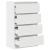 Dulap, alb, 60x35x98,5 cm, lemn compozit GartenMobel Dekor