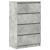 Dulap, gri beton, 60x35x98,5 cm, lemn prelucrat GartenMobel Dekor