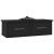 Raft de perete cu sertar, negru, 60x26x18,5 cm, lemn prelucrat GartenMobel Dekor
