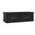 Raft de perete cu sertar, negru, 60x26x18,5 cm, lemn prelucrat GartenMobel Dekor
