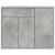 Dulap, gri beton, 88 x 30 x 70 cm, lemn prelucrat GartenMobel Dekor
