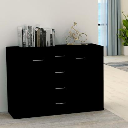 Dulap, negru, 88 x 30 x 65 cm, lemn prelucrat GartenMobel Dekor