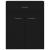 Dulap, negru, 60x30x75 cm, lemn prelucrat GartenMobel Dekor