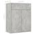 Dulap, gri beton, 60x30x75 cm, lemn prelucrat GartenMobel Dekor