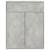 Dulap, gri beton, 60x30x75 cm, lemn prelucrat GartenMobel Dekor