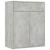 Dulap, gri beton, 60x30x75 cm, lemn prelucrat GartenMobel Dekor
