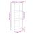 Bibliotecă cu 3 rafturi, alb, 40x24x109 cm, lemn compozit GartenMobel Dekor