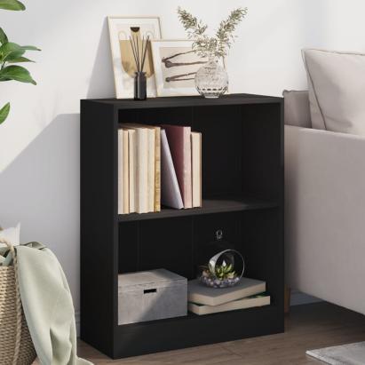 Bibliotecă, negru, 60x24x76 cm, lemn compozit GartenMobel Dekor