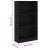 Bibliotecă cu 3 rafturi, negru, 60x24x109 cm, lemn compozit GartenMobel Dekor