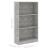 Bibliotecă cu 3 rafturi, gri beton, 60x24x109 cm, lemn compozit GartenMobel Dekor