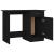 Birou, negru, 100x50x76 cm, lemn prelucrat GartenMobel Dekor