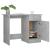 Birou, gri beton, 100x50x76 cm, lemn prelucrat GartenMobel Dekor