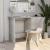 Birou, gri beton, 100x50x76 cm, lemn prelucrat GartenMobel Dekor