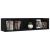 Raft de perete CD-uri, negru, 75 x 18 x 18 cm, lemn prelucrat GartenMobel Dekor