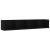 Raft de perete pentru CD-uri negru 100x18x18 cm lemn prelucrat GartenMobel Dekor