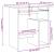 Birou, alb extralucios, 80x45x74 cm, lemn prelucrat GartenMobel Dekor
