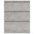 Servantă, gri beton, 60 x 35 x 76 cm, lemn prelucrat GartenMobel Dekor