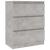 Servantă, gri beton, 60 x 35 x 76 cm, lemn prelucrat GartenMobel Dekor