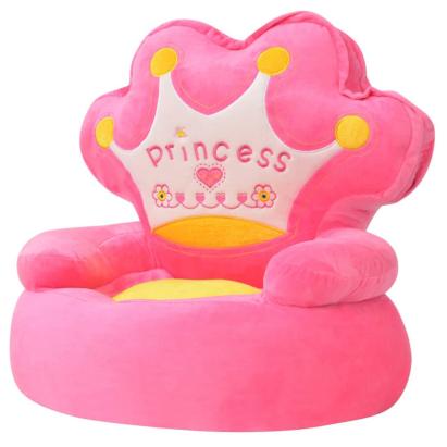 Scaun din pluș pentru copii, Princess, roz  GartenMobel Dekor