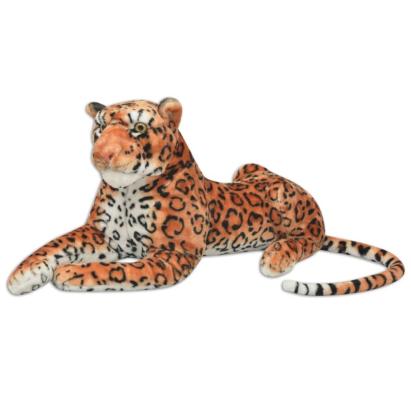 Leopard de jucărie din pluș maro XXL GartenMobel Dekor