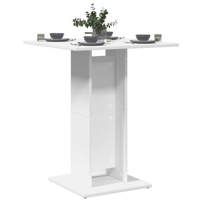 Masă de bistro, alb, 60 x 60 x 75 cm, lemn prelucrat GartenMobel Dekor