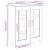Dulap, gri sonoma, 69,5x34x90 cm, lemn compozit GartenMobel Dekor