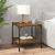 Mese laterale, 2 buc. stejar fumuriu 40x40x40 cm lemn prelucrat GartenMobel Dekor