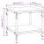 Mese laterale, 2 buc. stejar fumuriu 40x40x40 cm lemn prelucrat GartenMobel Dekor