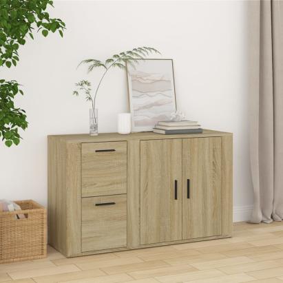 Servantă, stejar sonoma, 100x33x59,5 cm, lemn compozit GartenMobel Dekor