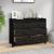 Dulap lateral, negru, 100x40x72 cm, lemn masiv de pin GartenMobel Dekor