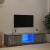Comodă TV cu lumini LED, gri sonoma, 140x40x36 cm GartenMobel Dekor