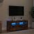 Comodă TV cu lumini LED, stejar fumuriu, 90x35x40 cm GartenMobel Dekor