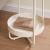 VASAGLE Masuta laterala tip noptiera, rotunda cu cos depozitare, cadru metalic, 40x55 cm, crem Household NewTrend