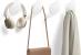 SONGMICS Set 4 carlige perete, design oval din otel, 5 kg per carlig, 9x5x7 cm, alb perlat Household NewTrend