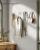 SONGMICS Set 4 carlige perete, design oval din otel, 5 kg per carlig, 9x5x7 cm, alb perlat Household NewTrend