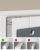 SONGMICS Organizator suspendat cu 4 compartimente, raft textil pentru usa sau perete, 33.5x12x100 cm, gri Household NewTrend