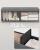 SONGMICS Bancuta depozitare pliabila cu picioare din lemn, 112 litri, textil, 110x38x40 cm, gri Household NewTrend