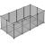 SONGMICS Tarc modular pentru animale mici, ABS, configurabil, 125x63x42 cm, gri Household NewTrend