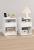 VASAGLE Set 2 noptiere cu porturi USB si prize, sertar si rafturi deschise, 45x35x58 cm, alb mat Household NewTrend