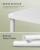 SONGMICS Masuta laterala tip noptiera, cu 3 rafturi si cos textil, cadru metalic, 30x34x58 cm, alb mat Household NewTrend