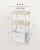 SONGMICS Masuta laterala tip noptiera, cu 3 rafturi si cos textil, cadru metalic, 30x34x58 cm, bej Household NewTrend
