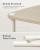 SONGMICS Masuta laterala tip noptiera, cu 3 rafturi si cos textil, cadru metalic, 30x34x58 cm, bej Household NewTrend