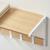 VASAGLE Set 2 cuiere cu rafturi perete, PAL si otel, 50x24x27 cm, stejar, alb Household NewTrend