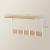 VASAGLE Set 2 cuiere cu rafturi perete, PAL si otel, 50x24x27 cm, stejar, alb Household NewTrend