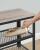 VASAGLE Raft pentru pantofi cu 2 polite, 100x30x45cm, otel, stil industrial, gri Household NewTrend