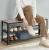VASAGLE Raft pentru pantofi cu 2 polite, 100x30x45cm, otel, stil industrial, gri Household NewTrend
