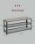 VASAGLE Raft pentru pantofi cu 2 polite, 100x30x45cm, otel, stil industrial, gri Household NewTrend